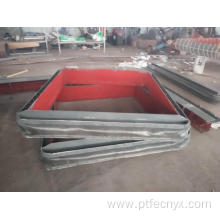 Silicone rubber fabric joint